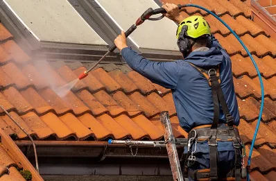 Démoussage et hydrofuge de toiture à Bouffry